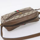 GUCCI GG Supreme Web Sherry Line Shoulder Bag PVC Beige 98 02 004 Auth ka6747-6