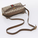 GUCCI GG Supreme Web Sherry Line Shoulder Bag PVC Beige 98 02 004 Auth ka6747-7