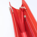 CHANEL Hologram Chain Shoulder Bag Vinyl Orange Silver CC Auth ka6749-20