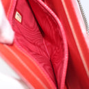 CHANEL Hologram Chain Shoulder Bag Vinyl Orange Silver CC Auth ka6749-22