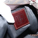 FENDI Zucca Canvas Hand Bag Black Silver Auth ka6752-16