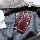 FENDI Zucca Canvas Hand Bag Black Silver Auth ka6752-20