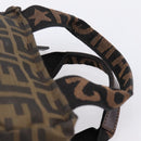 FENDI Zucca Canvas Hand Bag Black Silver Auth ka6752-9