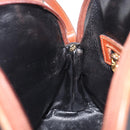 FENDI Pecan Hand Bag PVC 2way Black Gold Tone Auth ka6753-27
