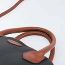 FENDI Pecan Hand Bag PVC 2way Black Gold Tone Auth ka6753-14