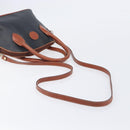 FENDI Pecan Hand Bag PVC 2way Black Gold Tone Auth ka6753-8