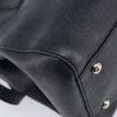 Salvatore Ferragamo Gancini Hand Bag Leather Black Silver Auth ka6755-17