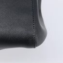 Salvatore Ferragamo Gancini Hand Bag Leather Black Silver Auth ka6755-18
