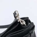 Salvatore Ferragamo Gancini Hand Bag Leather Black Silver Auth ka6755-20