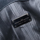 Salvatore Ferragamo Gancini Hand Bag Leather Black Silver Auth ka6755-21