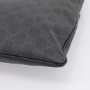GUCCI GG Supreme Shoulder Bag PVC Black 162904 Auth ka6761-12