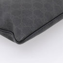 GUCCI GG Supreme Shoulder Bag PVC Black 162904 Auth ka6761-13