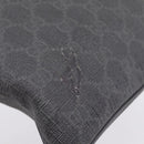 GUCCI GG Supreme Shoulder Bag PVC Black 162904 Auth ka6761-15