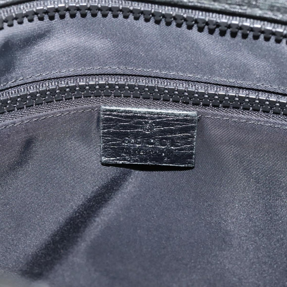 GUCCI GG Supreme Shoulder Bag PVC Black 162904 Auth ka6761