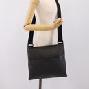 GUCCI GG Supreme Shoulder Bag PVC Black 162904 Auth ka6761-27
