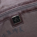 FENDI Pecan Tote Bag Canvas Black Khaki Auth ka6763-20