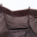 FENDI Pecan Tote Bag Canvas Black Khaki Auth ka6763-20