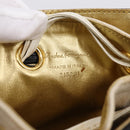 Salvatore Ferragamo Gancini Hand Bag Plastic Clear Gold Tone Auth ka6767V-11