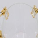 Salvatore Ferragamo Gancini Hand Bag Plastic Clear Gold Tone Auth ka6767V-21