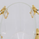 Salvatore Ferragamo Gancini Hand Bag Plastic Clear Gold Tone Auth ka6767V-22