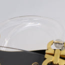 Salvatore Ferragamo Gancini Hand Bag Plastic Clear Gold Tone Auth ka6767V-8
