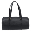LOUIS VUITTON Epi Soufflot Hand Bag Black M52222 LV Auth ka6771-2
