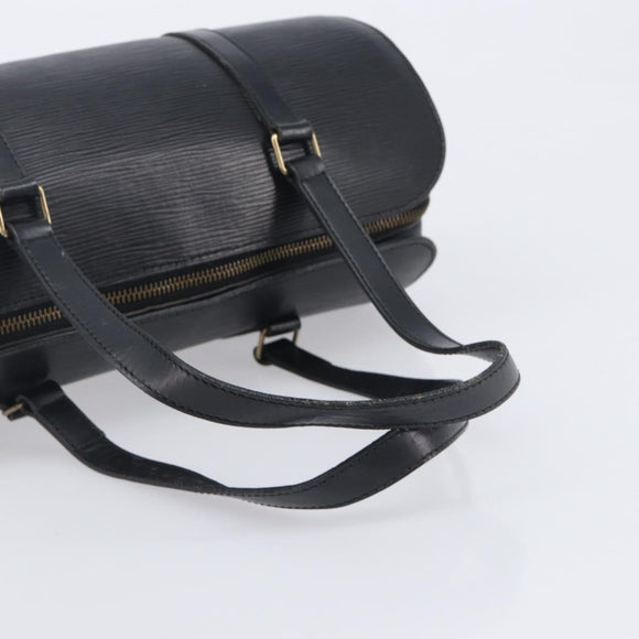 LOUIS VUITTON Epi Soufflot Hand Bag Black M52222 LV Auth ka6771
