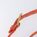 GUCCI GG Marmont Aphrodite Small Shoulder Bag Leather Orange 731817 Auth ka6775M-11