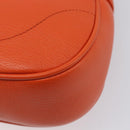 GUCCI GG Marmont Aphrodite Small Shoulder Bag Leather Orange 731817 Auth ka6775M-15