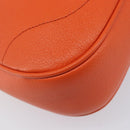 GUCCI GG Marmont Aphrodite Small Shoulder Bag Leather Orange 731817 Auth ka6775M-16