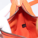 GUCCI GG Marmont Aphrodite Small Shoulder Bag Leather Orange 731817 Auth ka6775M-24