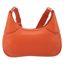 GUCCI GG Marmont Aphrodite Small Shoulder Bag Leather Orange 731817 Auth ka6775M-3