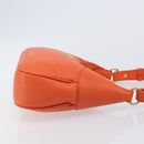 GUCCI GG Marmont Aphrodite Small Shoulder Bag Leather Orange 731817 Auth ka6775M-4