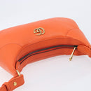 GUCCI GG Marmont Aphrodite Small Shoulder Bag Leather Orange 731817 Auth ka6775M-6