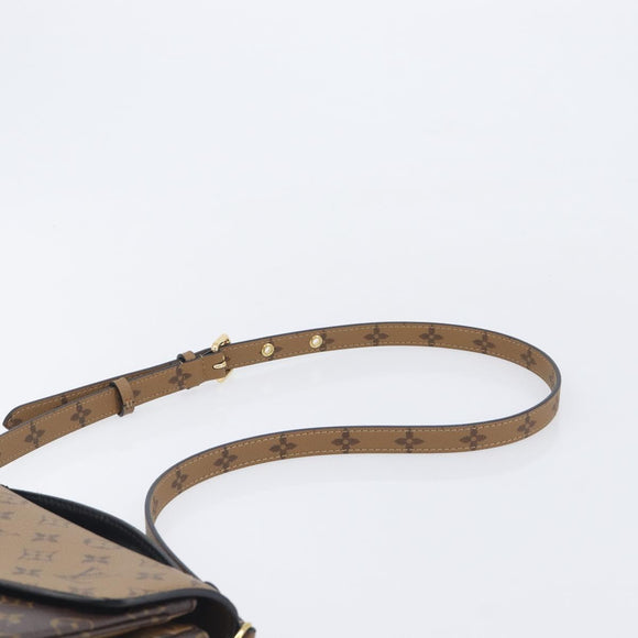 LOUIS VUITTON Monogram Reverse Pochette Metis MM Shoulder M44876 LV Auth ka6778A