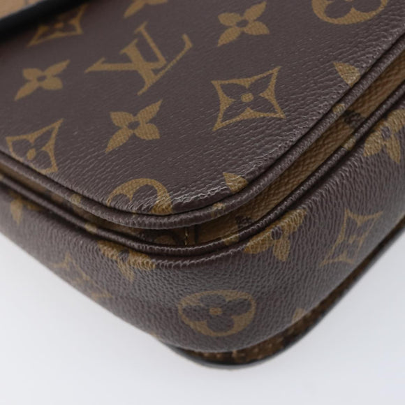 LOUIS VUITTON Monogram Reverse Pochette Metis MM Shoulder M44876 LV Auth ka6778A