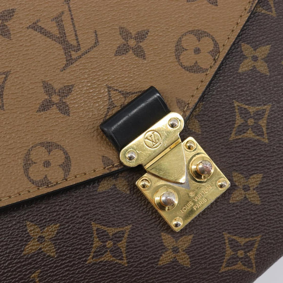 LOUIS VUITTON Monogram Reverse Pochette Metis MM Shoulder M44876 LV Auth ka6778A