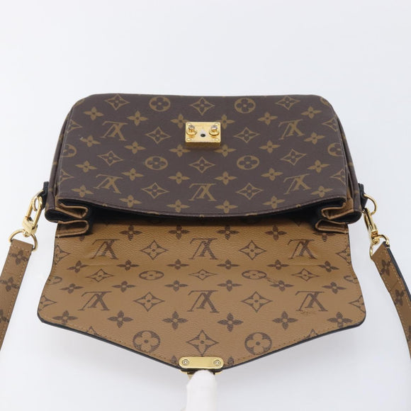 LOUIS VUITTON Monogram Reverse Pochette Metis MM Shoulder M44876 LV Auth ka6778A