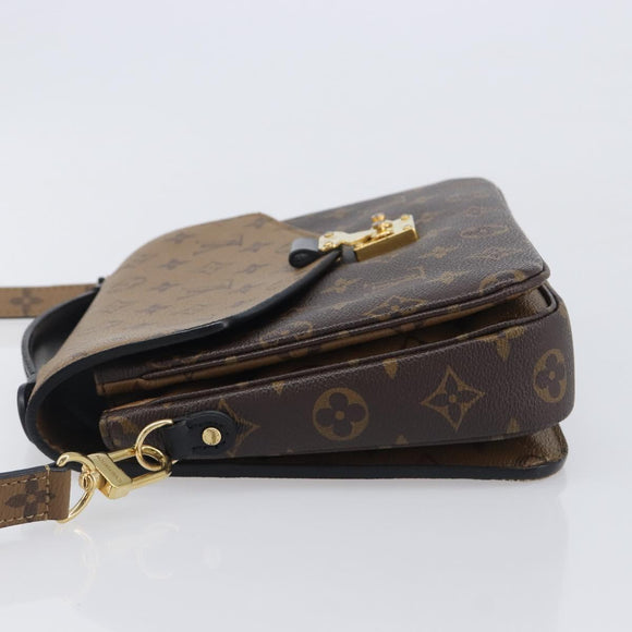 LOUIS VUITTON Monogram Reverse Pochette Metis MM Shoulder M44876 LV Auth ka6778A