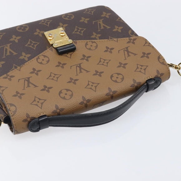 LOUIS VUITTON Monogram Reverse Pochette Metis MM Shoulder M44876 LV Auth ka6778A