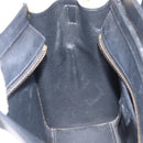 CELINE Luggage Nano Shopper Hand Bag Canvas 2way Navy Black Auth ka6779A-25