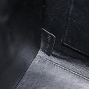 CELINE Luggage Nano Shopper Hand Bag Canvas 2way Navy Black Auth ka6779A-12