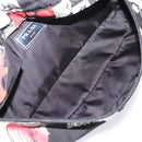 PRADA Waist Bag Nylon Black Silver Auth ka6780M-17