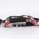 PRADA Waist Bag Nylon Black Silver Auth ka6780M-5