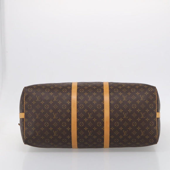 LOUIS VUITTON Monogram Keepall Bandouliere 60 Boston Bag M41412 LV Auth ka6781