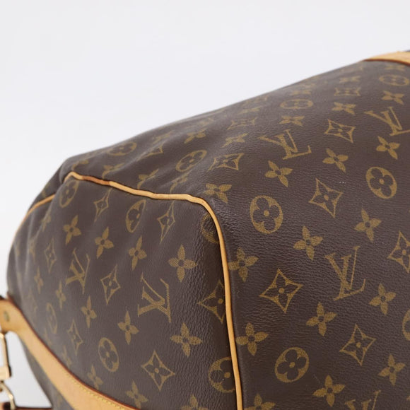 LOUIS VUITTON Monogram Keepall Bandouliere 60 Boston Bag M41412 LV Auth ka6781