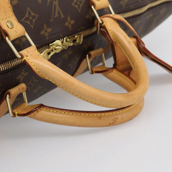 LOUIS VUITTON Monogram Keepall Bandouliere 60 Boston Bag M41412 LV Auth ka6781
