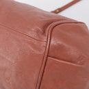 Chloe Etel Hand Bag Leather 2way Pink Gold Auth ka6785A-13