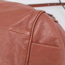 Chloe Etel Hand Bag Leather 2way Pink Gold Auth ka6785A-15