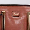 Chloe Etel Hand Bag Leather 2way Pink Gold Auth ka6785A-19